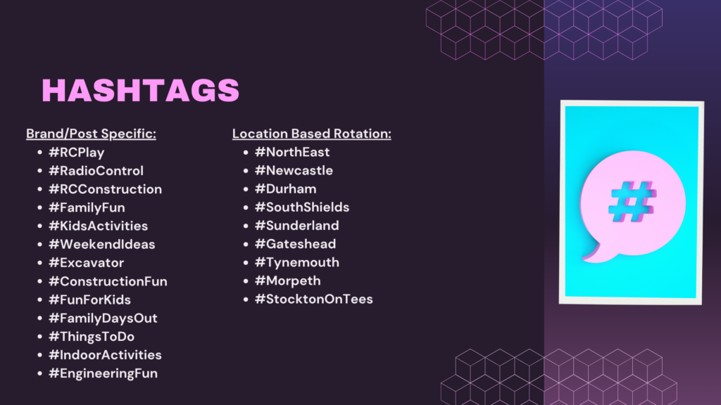 RC Play hashtags slide